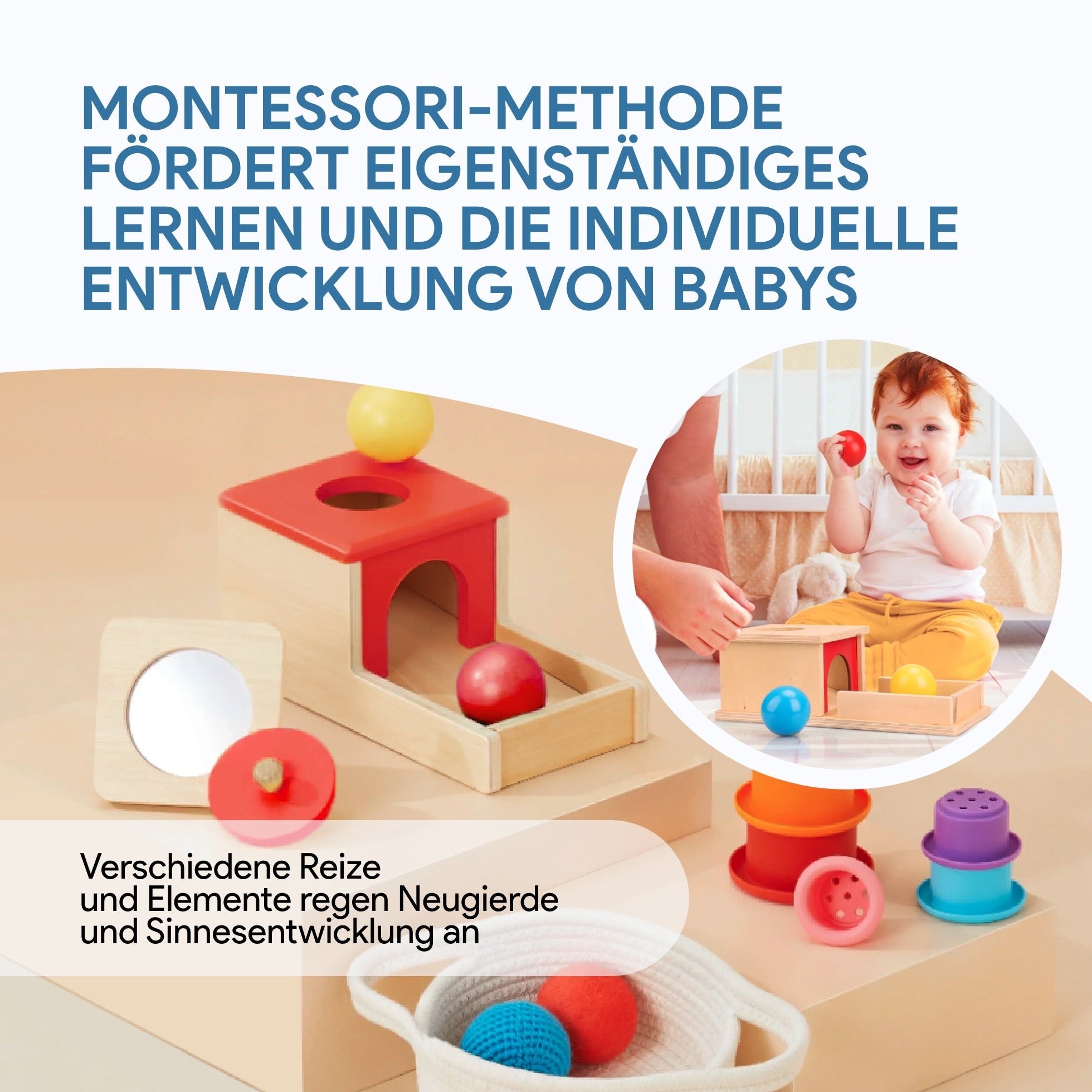 SmartPlayground™ Montessori Spielzeug-Set (6-9 Monate) - SmartPlayground