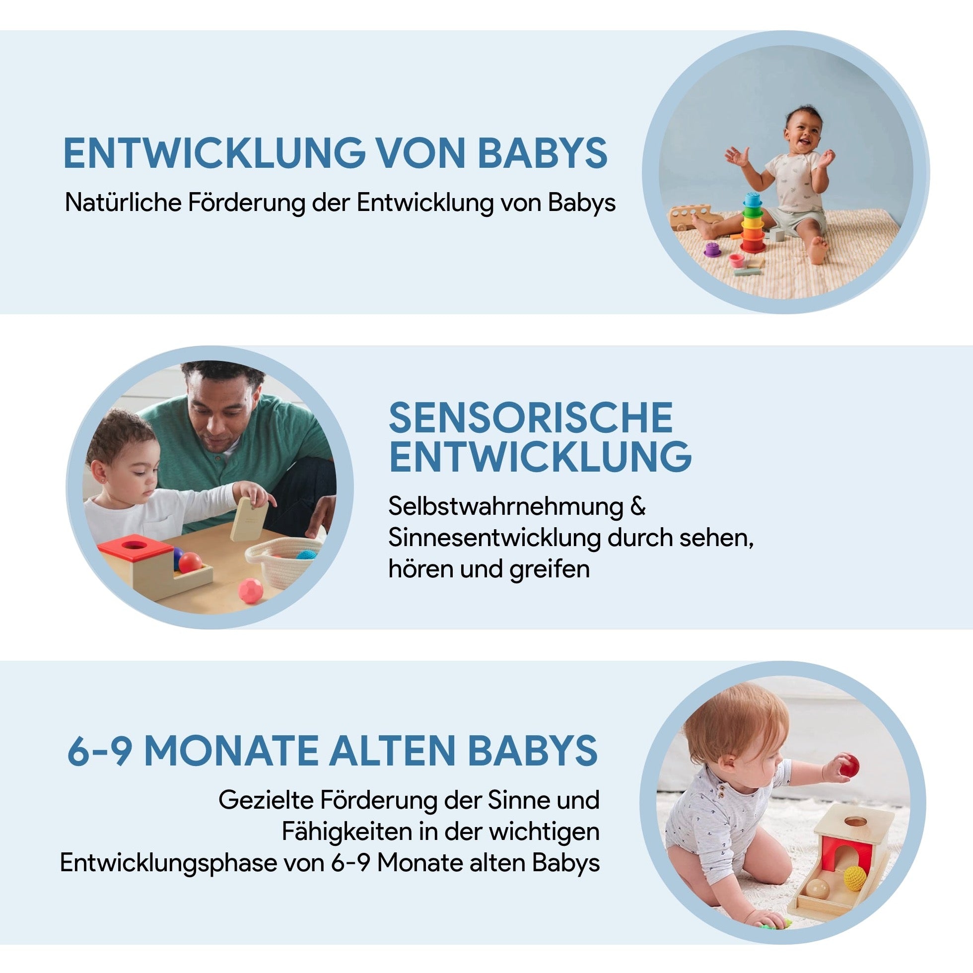 SmartPlayground™ Montessori Spielzeug-Set (6-9 Monate) - SmartPlayground