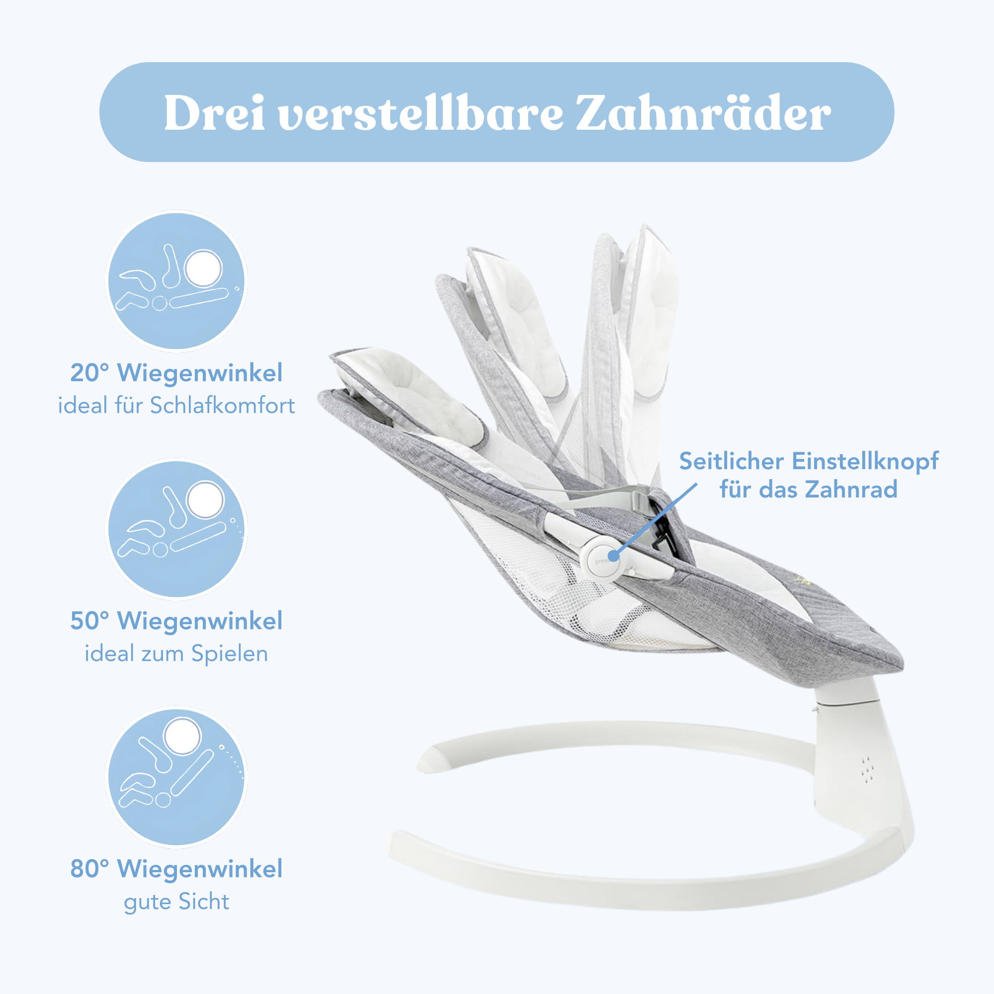 Babywippe mit Schaukelfunktion