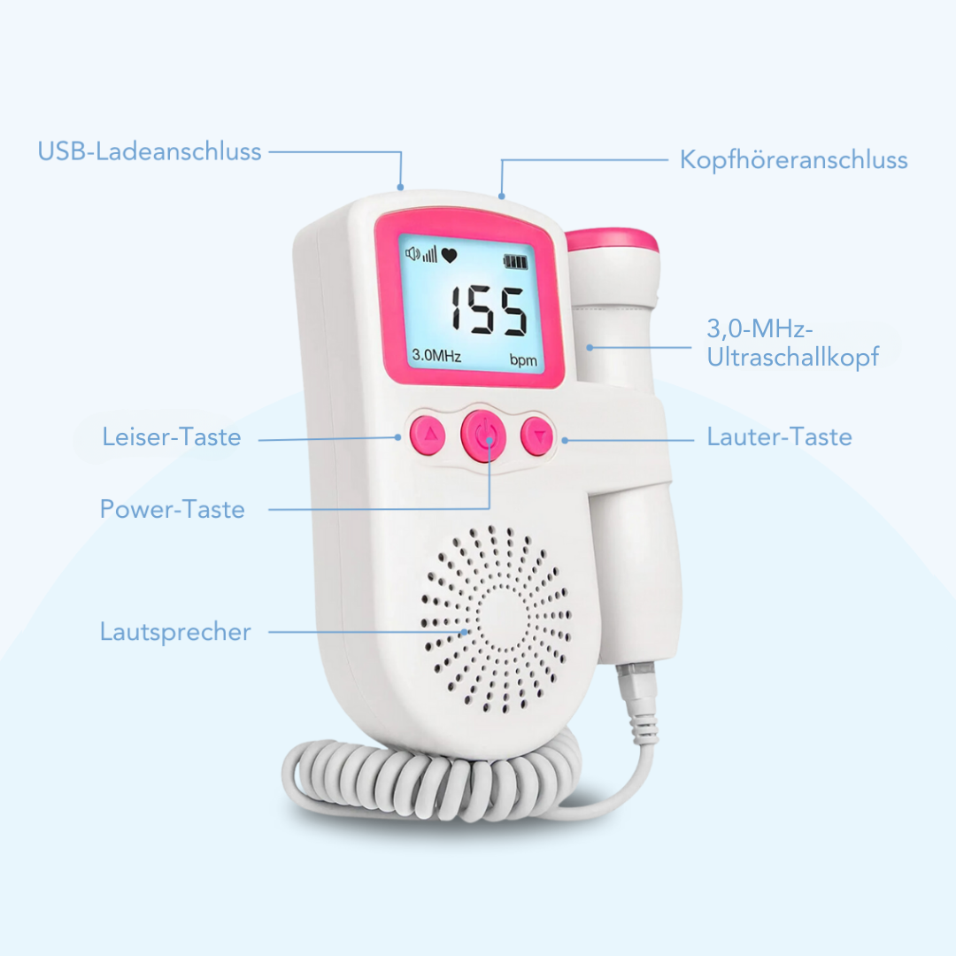 Herzfrequenzmonitor für Schwangere und Babys