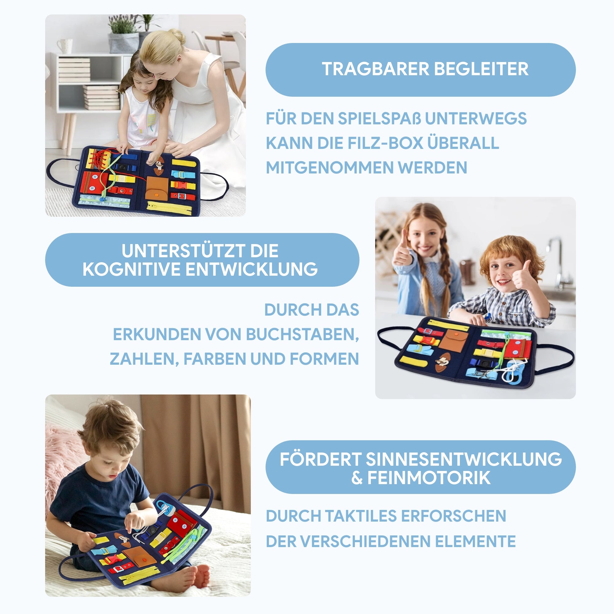 MagicTouch™ Sensorisches Spielheft - SmartPlayground