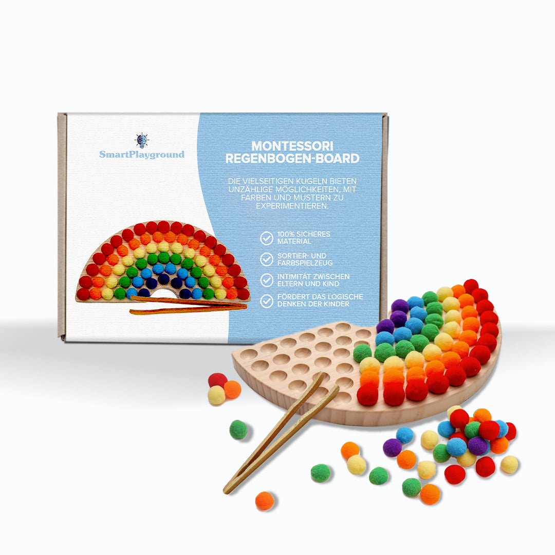 Montessori-Regenbogen-Matching-Spiele
