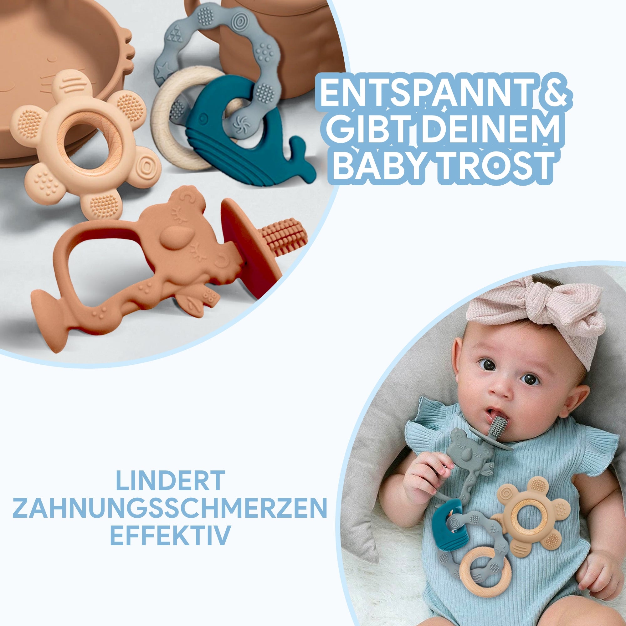 SmartPlayground™ Beißring-Set für Babys - SmartPlayground