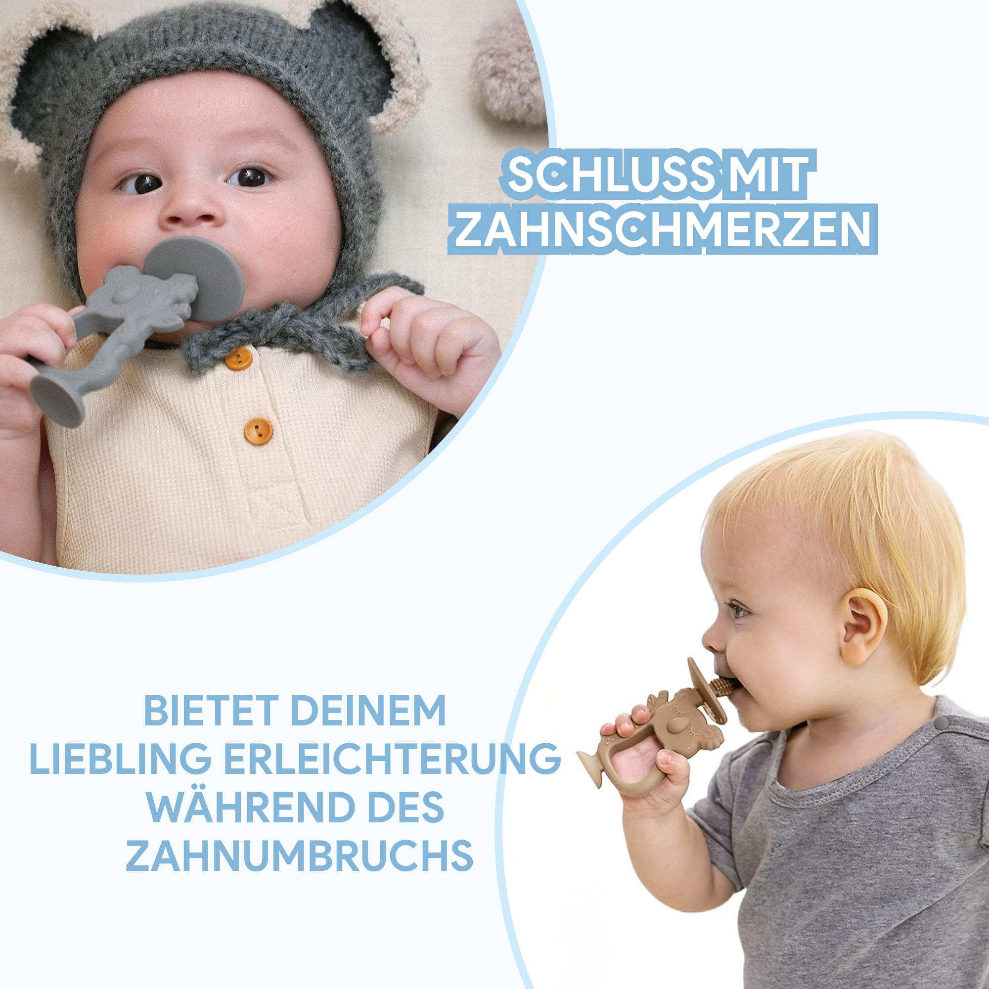 SmartPlayground™ 2in1 Beißring mit Schnuller - SmartPlayground