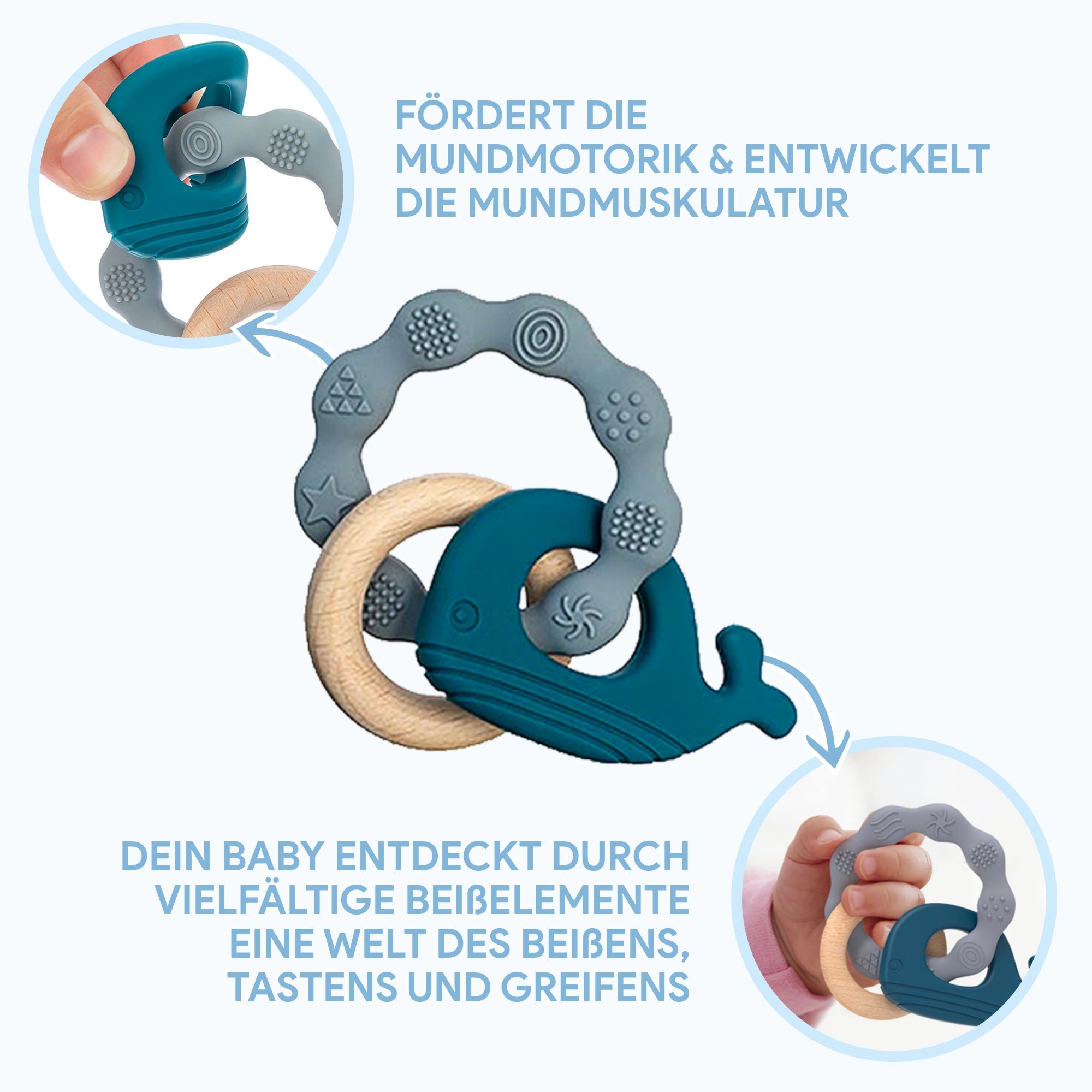 SmartPlayground™ Beißring-Set für Babys - SmartPlayground