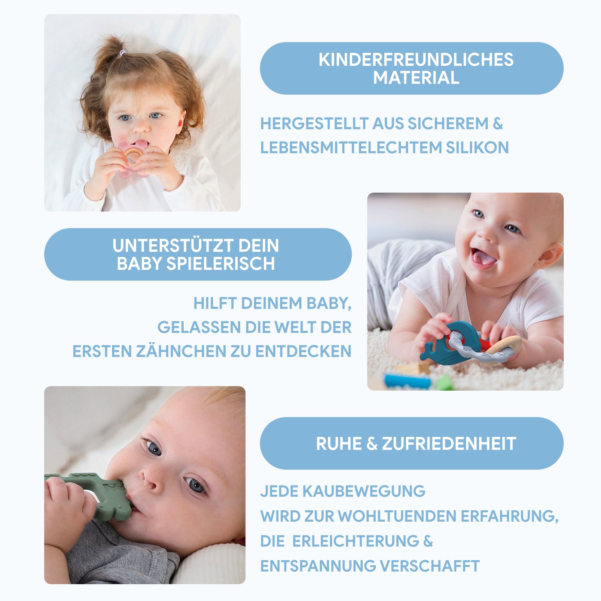 SmartPlayground™ Beißring-Set für Babys - SmartPlayground