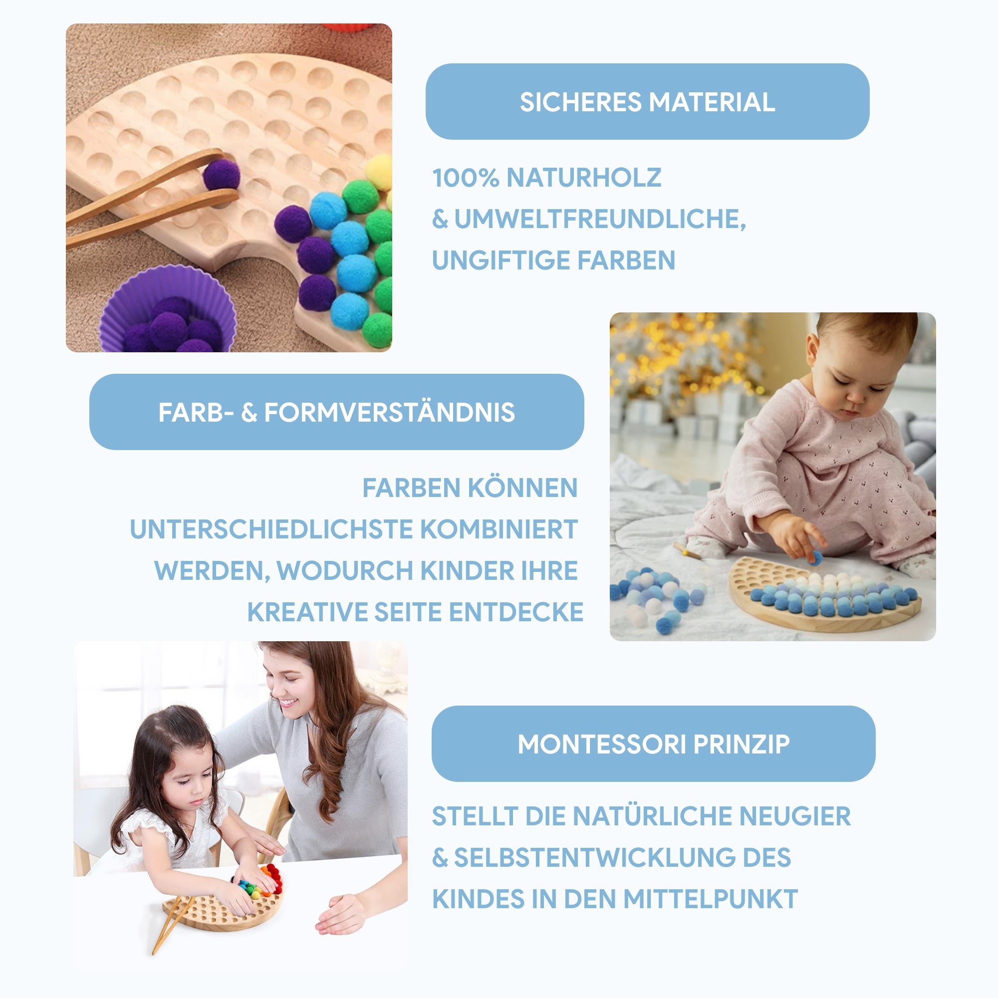 SmartPlayground™ Montessori Spielzeug 'Regenbogen' - SmartPlayground