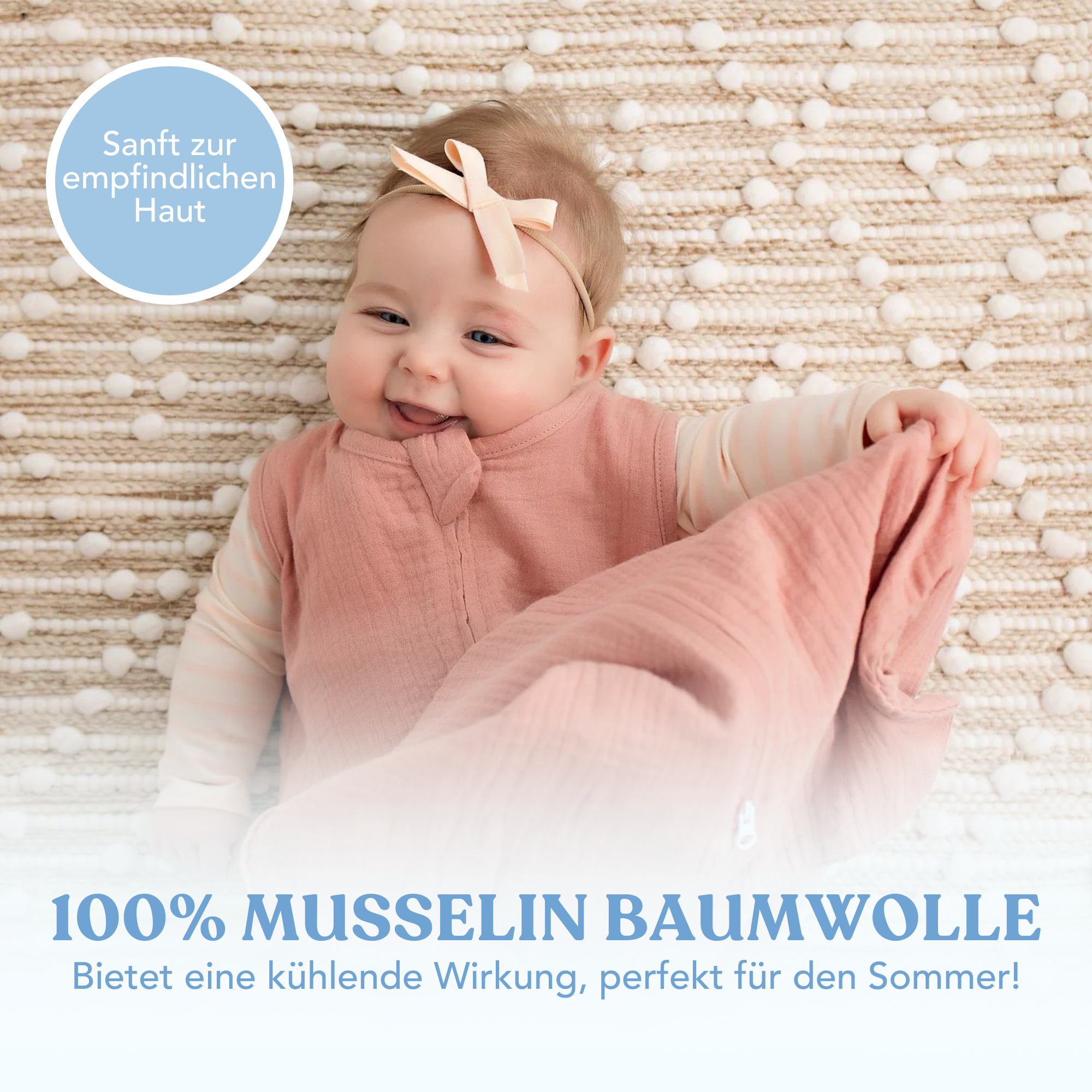 Kühlender Sommer-Schlafsack für Babys