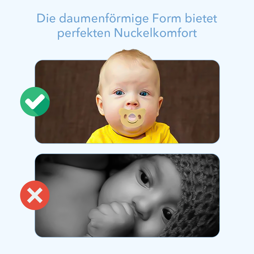 Noppenschnuller für Babys als Zahnungshilfe