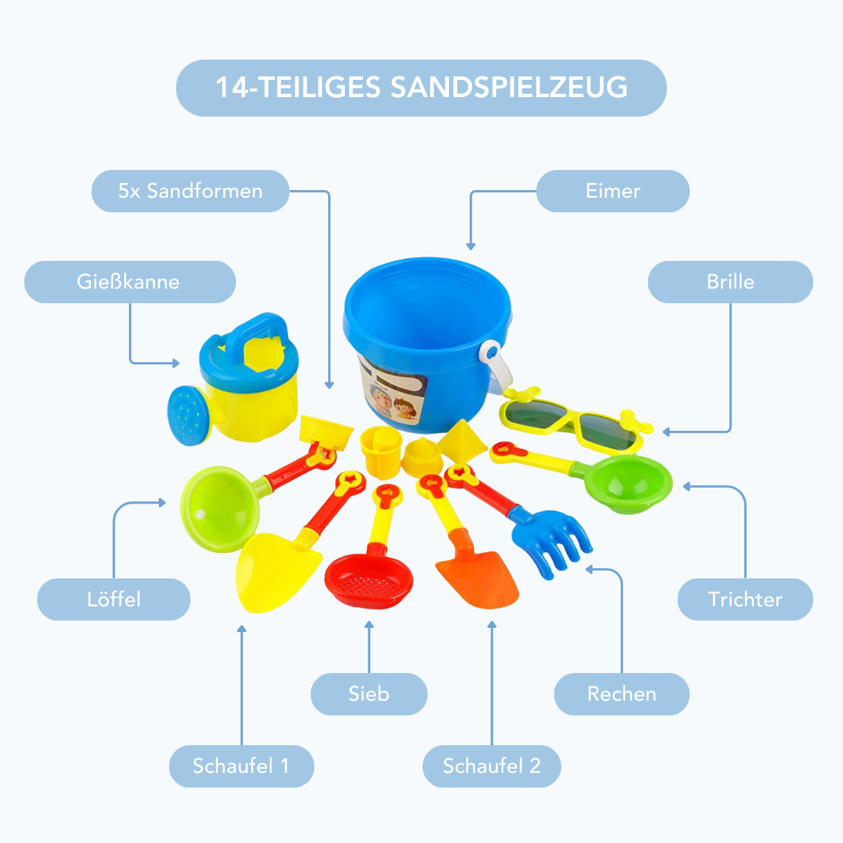 SmartPlayground™ - Sandspielzeug (14-teilig)