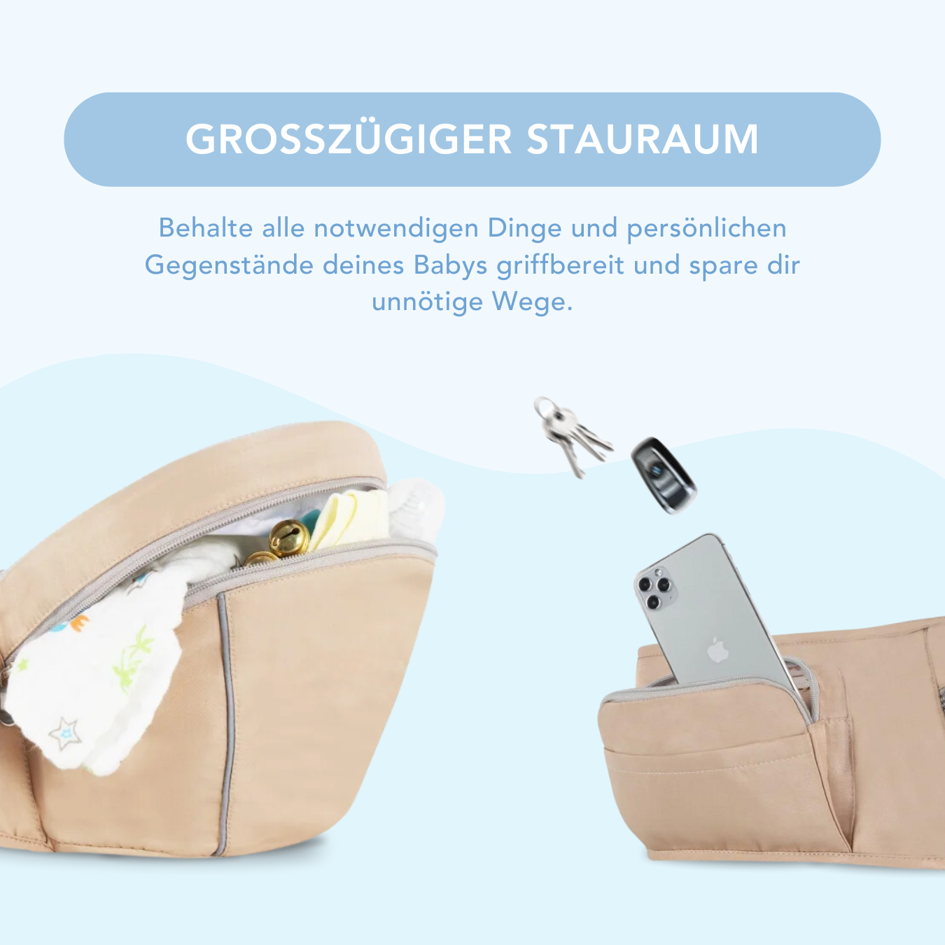 BabyCarrier™ 2.0 - Komfortable Baby-Hüfttrage