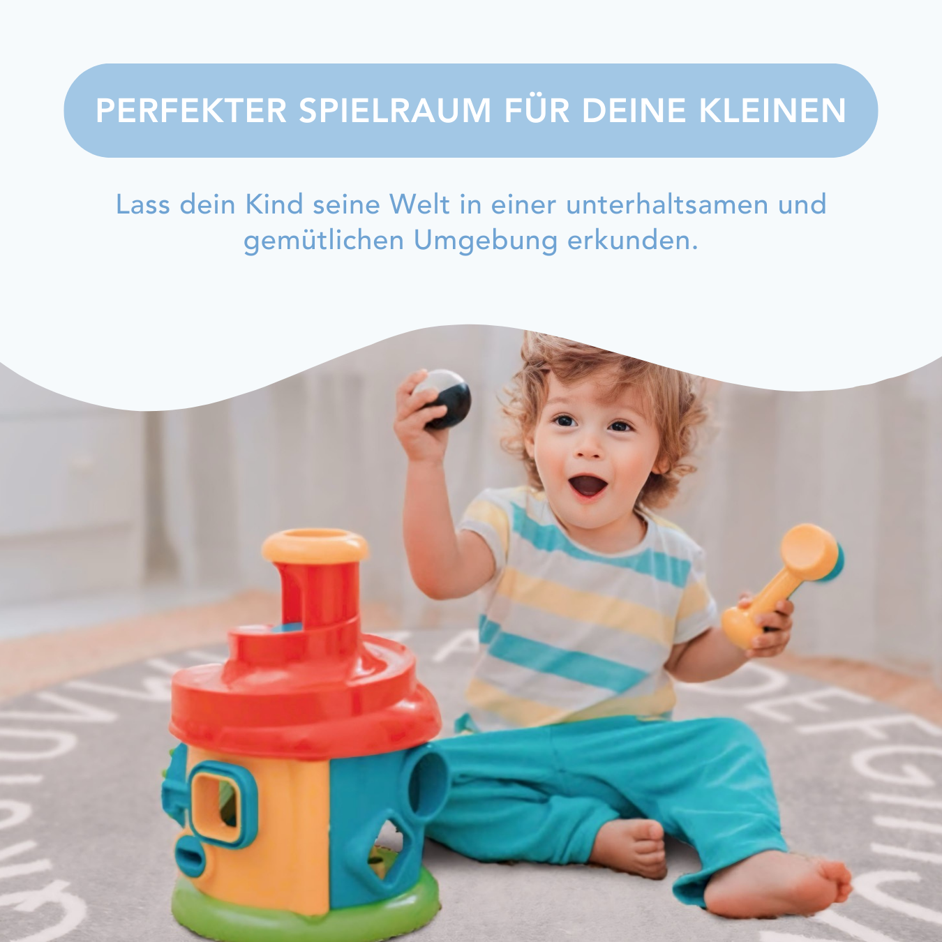 SmartPlayground™ - Runder Kinderteppich