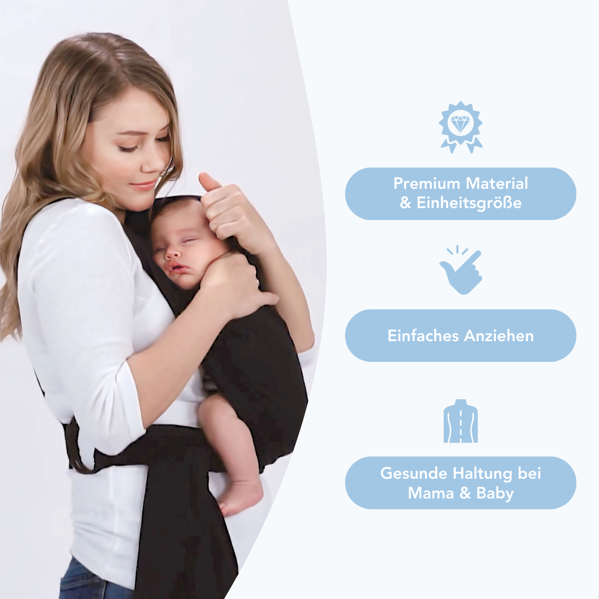 BabyCarrier™ PRO größenverstellbares Baby Tragetuch